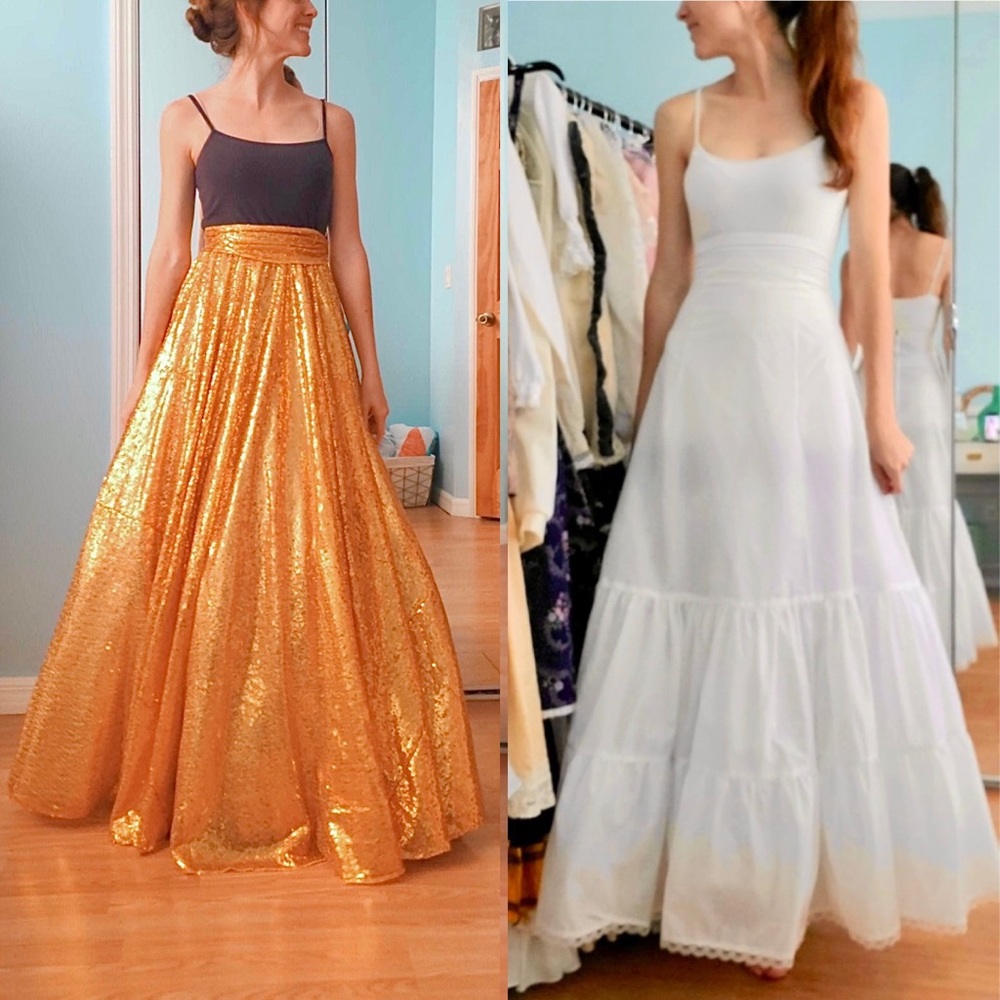*Fluffy Skirt Slip Petty Coat Crinoline Dress Slip - Picture 6 of 7